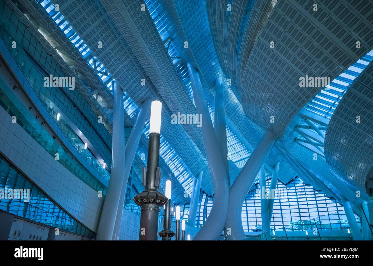 2019年5月4日石丕民拍摄于香港西九龙高铁站 Foto de stock