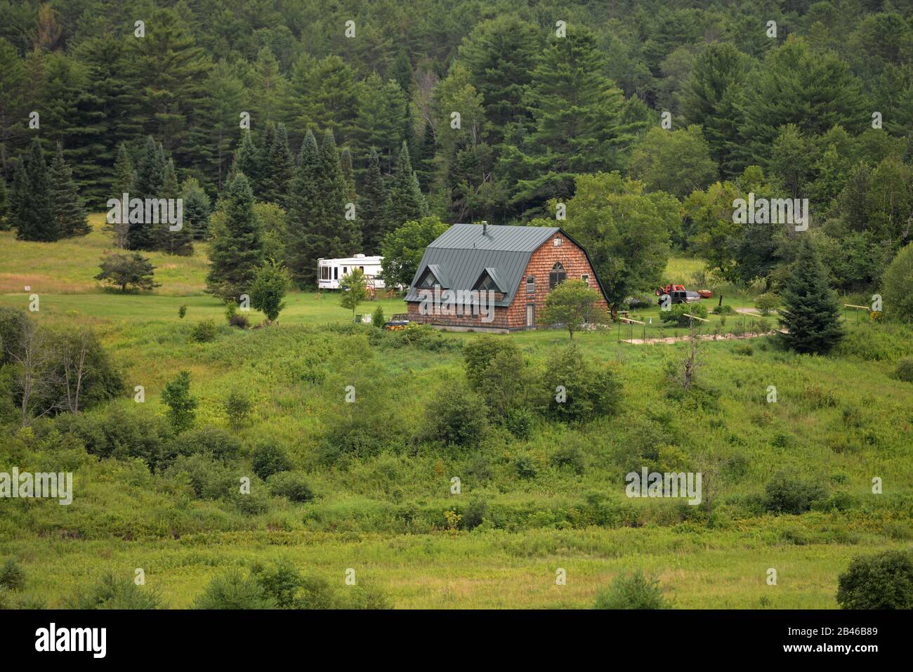 Farm nahe Montpelier, Vermont, EE.UU Foto de stock