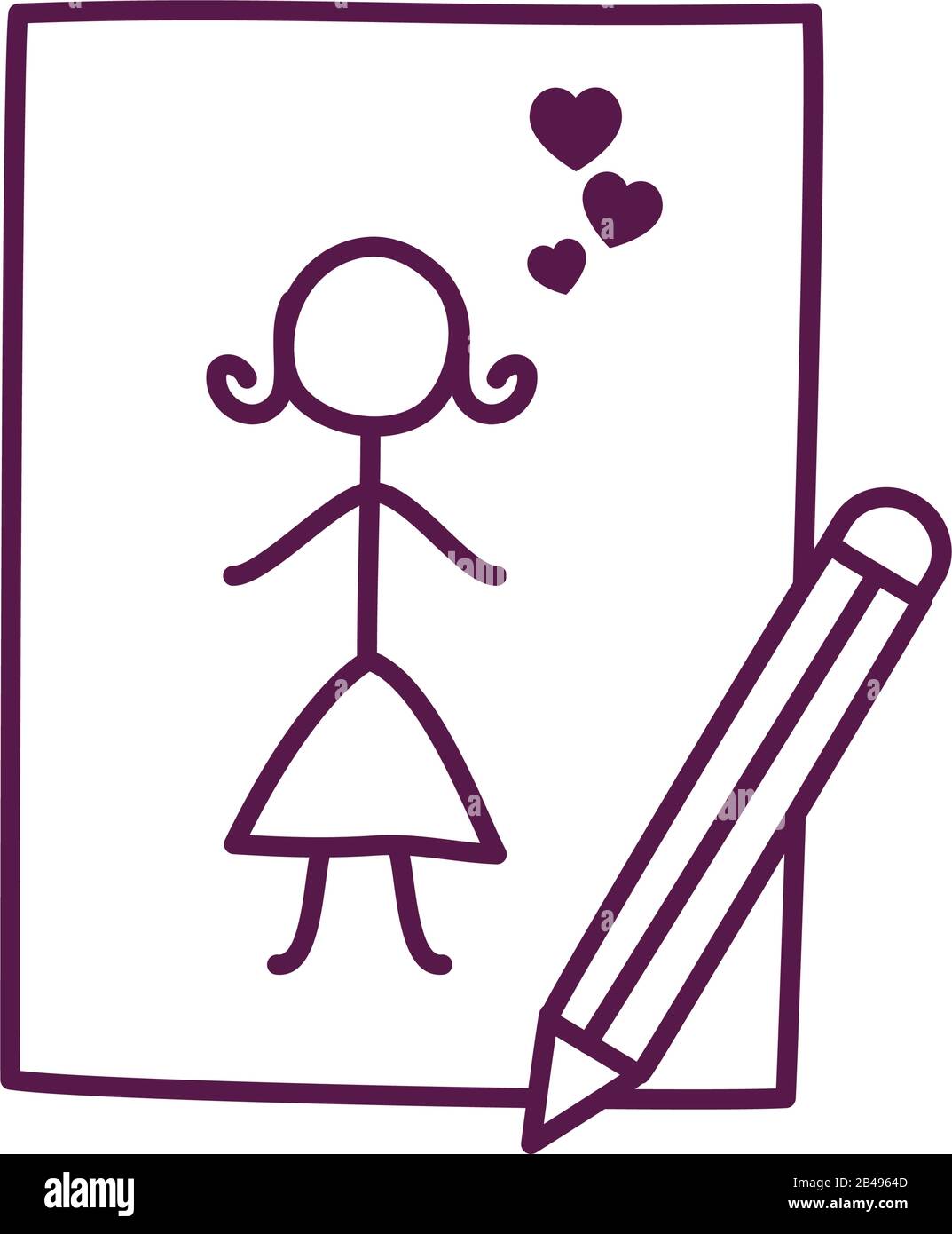 Mujer Con Corazones Ninos Dibujo Estilo Linea Icono Diseno Feliz Dia Madres Amor Relacion Decoracion Celebracion Saludo E Invitacion Tema Ilustracion Vectorial Imagen Vector De Stock Alamy