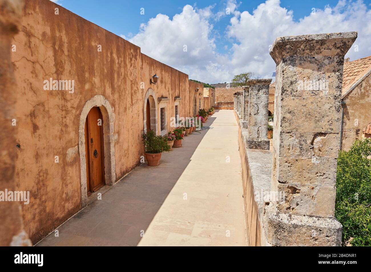 Casco Antiguo, Monasterio Arkadi, Creta, Grecia Foto de stock