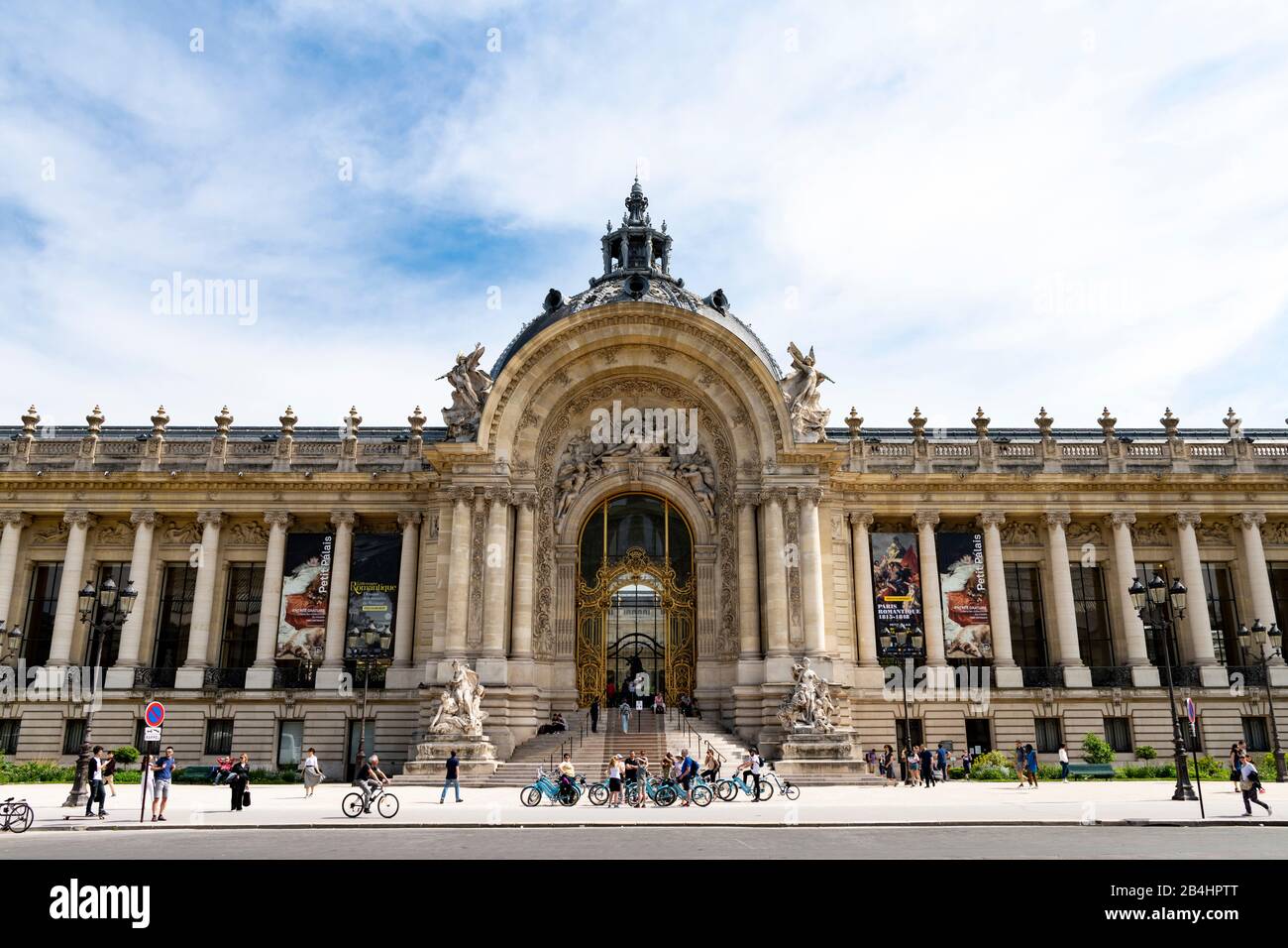 Portal principal del Petit Palaise, Musée des Beaux-Arts de la Ville de Paris, Museo Municipal de Bellas Artes, París, Francia, Europa Foto de stock