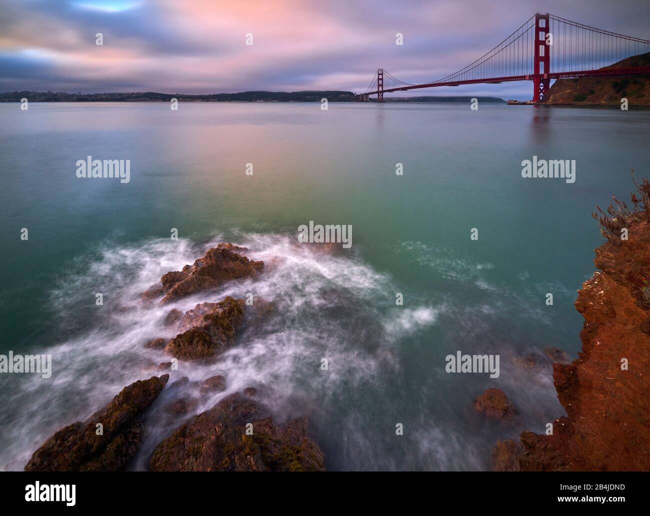 Estados Unidos, Estados Unidos De América, San Francisco, Golden Gate Bridge, Bay Area, California, Foto de stock