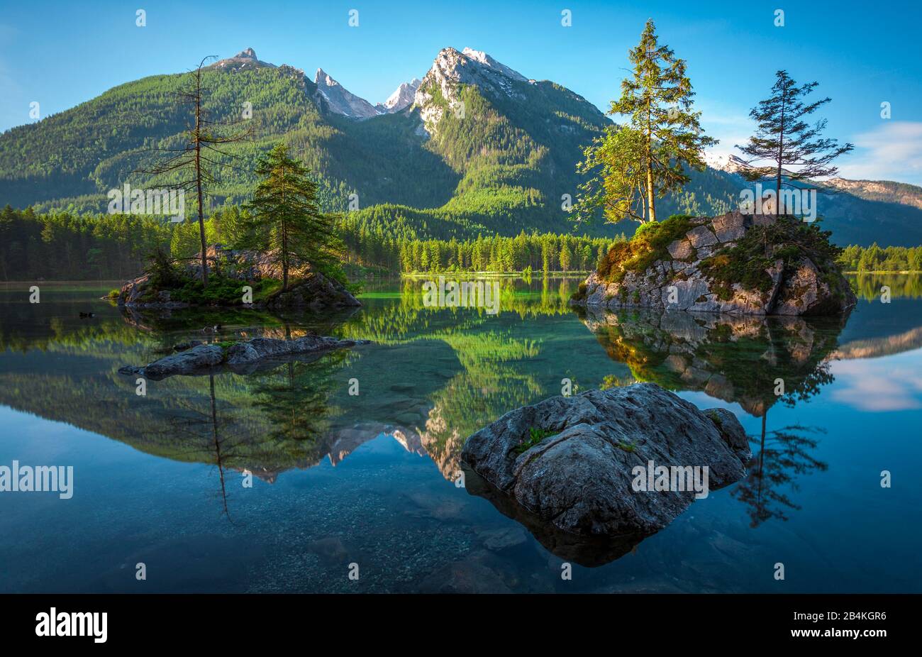 Alemania, Baviera, Lago Hintersee, Berchtesgaden, Europa Foto de stock