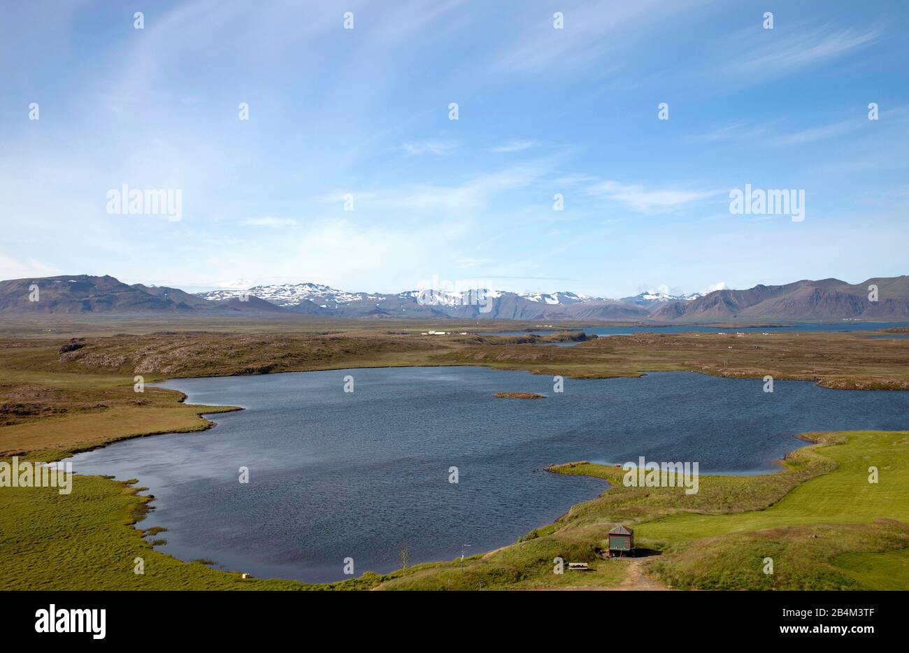 Gebirge, Wasser, Isla, paisaje Foto de stock