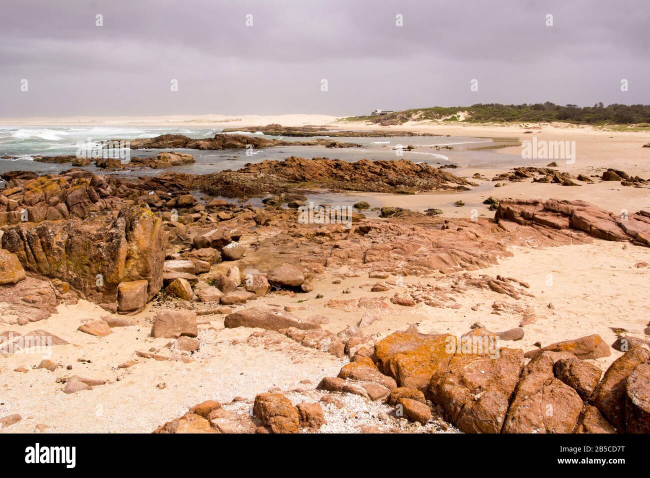 Birubi Beach, Anna Bay, Port Stephens, Nueva Gales Del Sur, Australia. Foto de stock