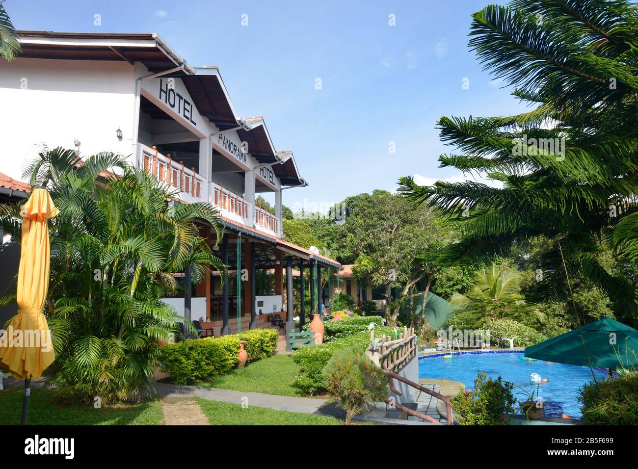 El Hotel Panorama, Unawatuna, Sri Lanka Foto de stock