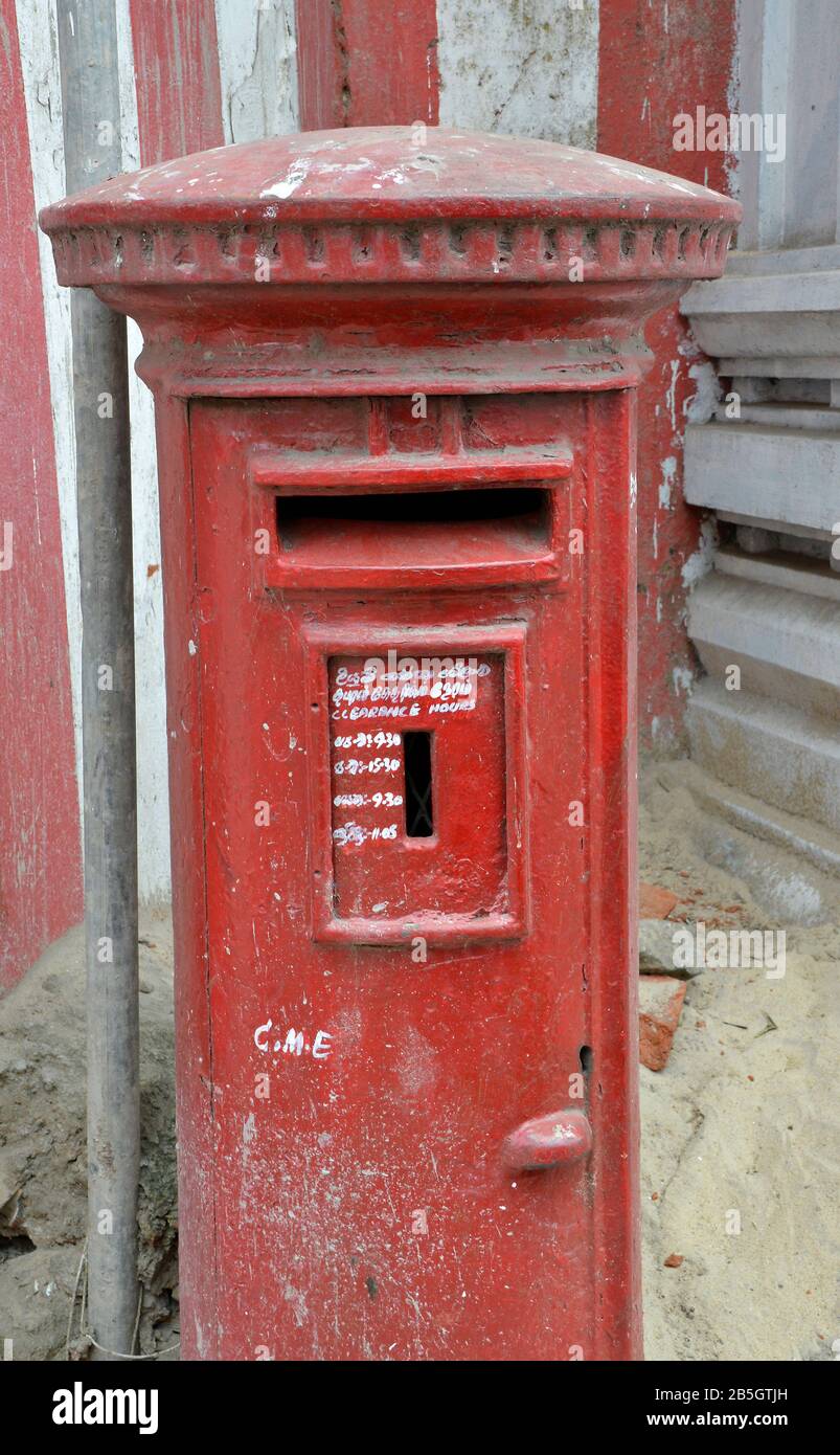 Briefkasten, Colombo, Sri Lanka Foto de stock