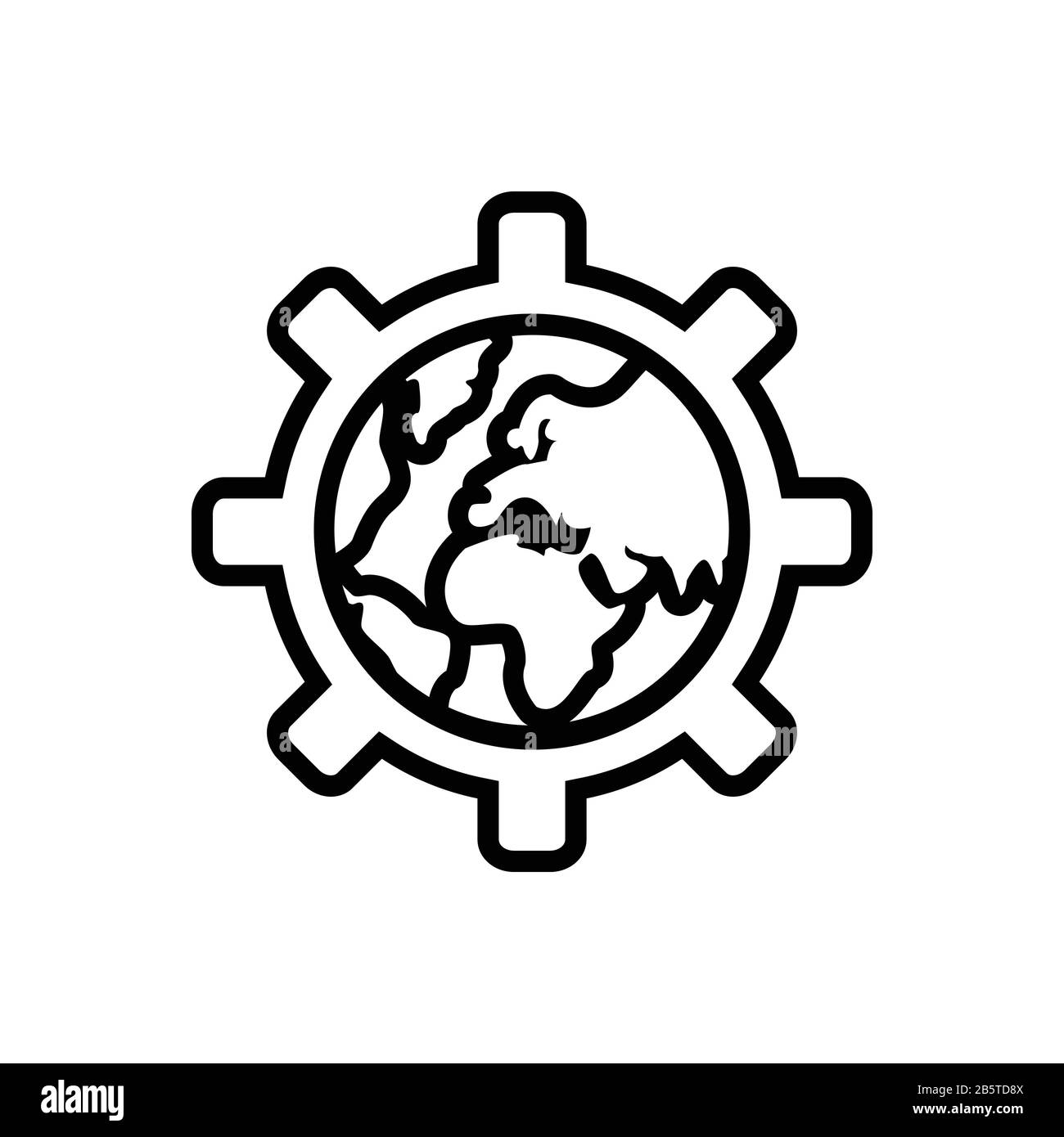 Icono de globalización Imagen Vector de stock - Alamy