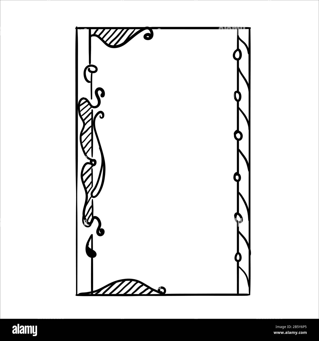 Diseño de marco vintage con fondo blanco Fotografía de stock - Alamy