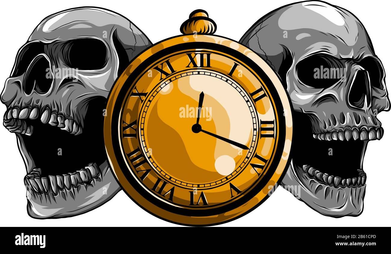 Reloj de la muerte Imágenes vectoriales de stock - Alamy