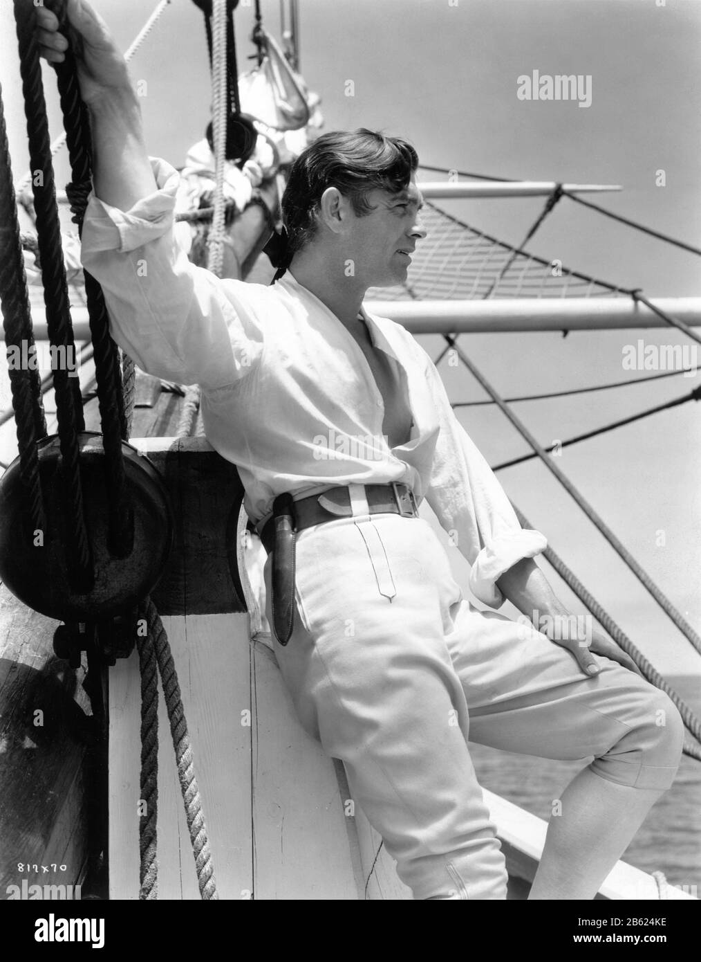 Clark GABLE Retrato como Fletcher Christian en EL MOTÍN EN LA