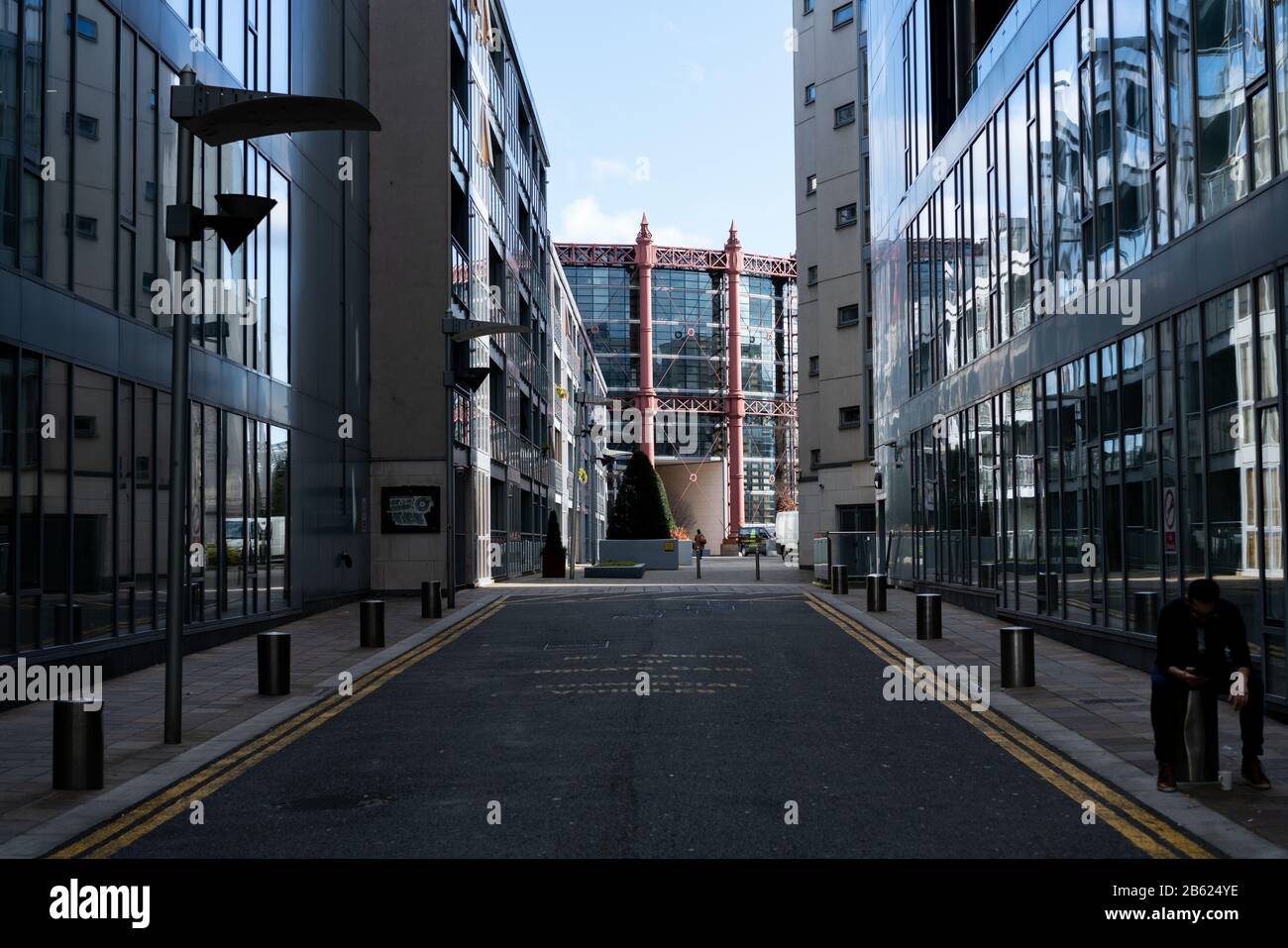 Los apartamentos Gasworks en la ciudad de Dublín, Irlanda. Foto de stock