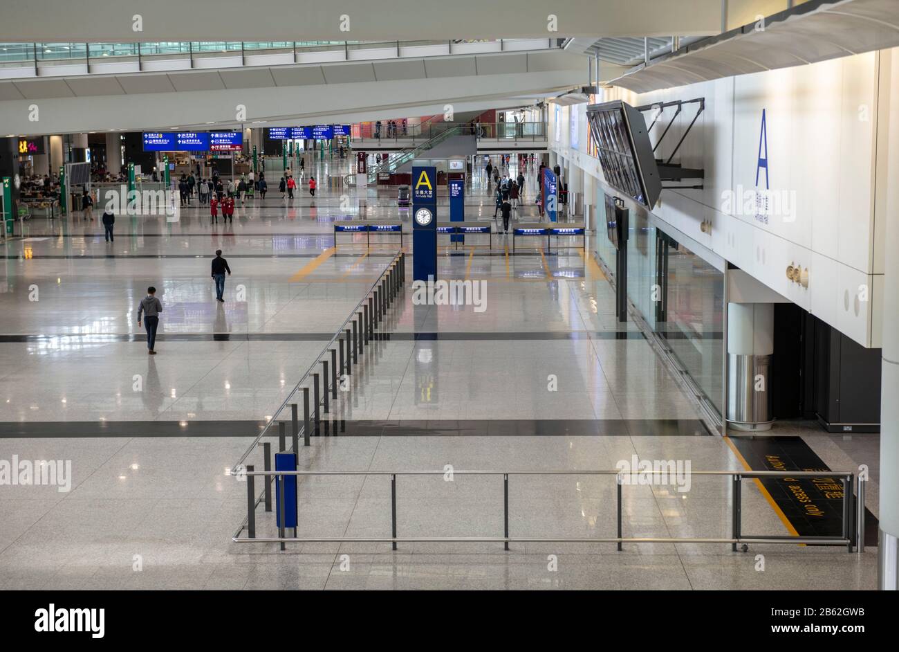 Hong Kong,China:06 Mar,2020. El Aeropuerto Internacional de Hong Kong vacío como Cover-19 se cobra su peaje en la industria de viajes Jayne Russell/Alamy Stock Image Foto de stock