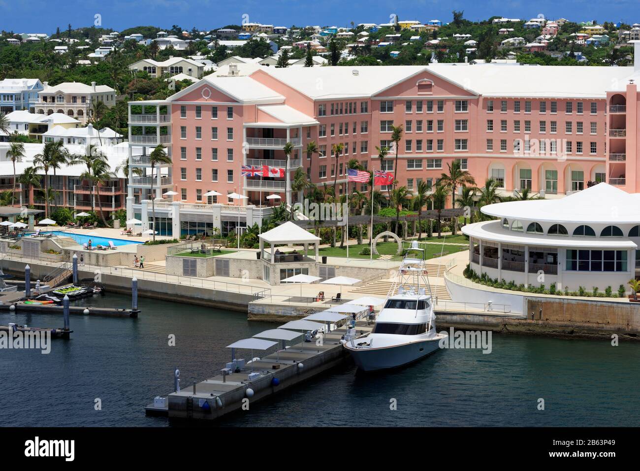 Hamilton Princess Bermuda Hotel, Hamilton, Pembroke Parish, Bermuda Foto de stock