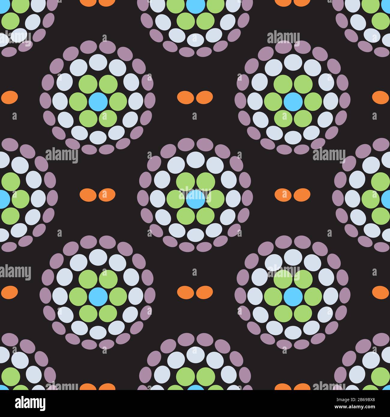 Seamless ornamento vector patrón de mosaico para uso multifuncional en diseño Ilustración del Vector