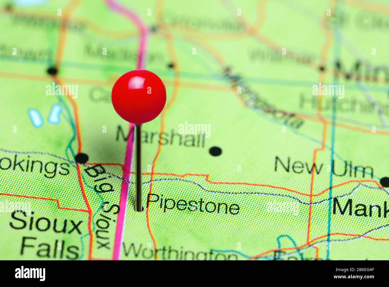 Mapa de minnesota pipestone fotografías e imágenes de alta resolución Alamy