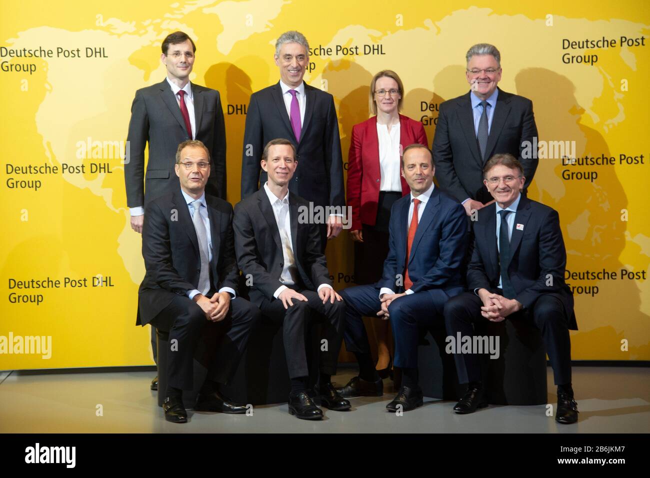 La dirección del Deutsche Post DHL Group, desde la izquierda: Dr. Tobias  MEYER, (miembro de la junta directiva, Post y Parcel Alemania), Dr. Frank  APPEL (presidente de la dirección, CEO, Global Business