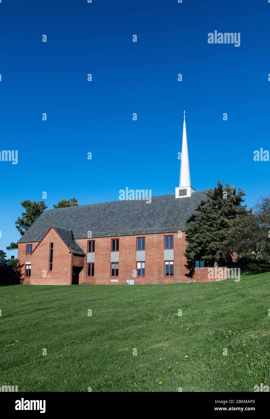 Capilla de la Escuela Salisbury, Salisbury, Connecticut, Estados Unidos. Foto de stock