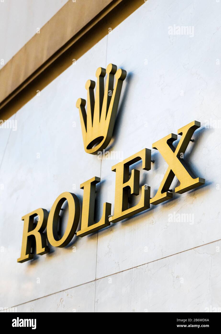 Tienda Rolex. Foto de stock