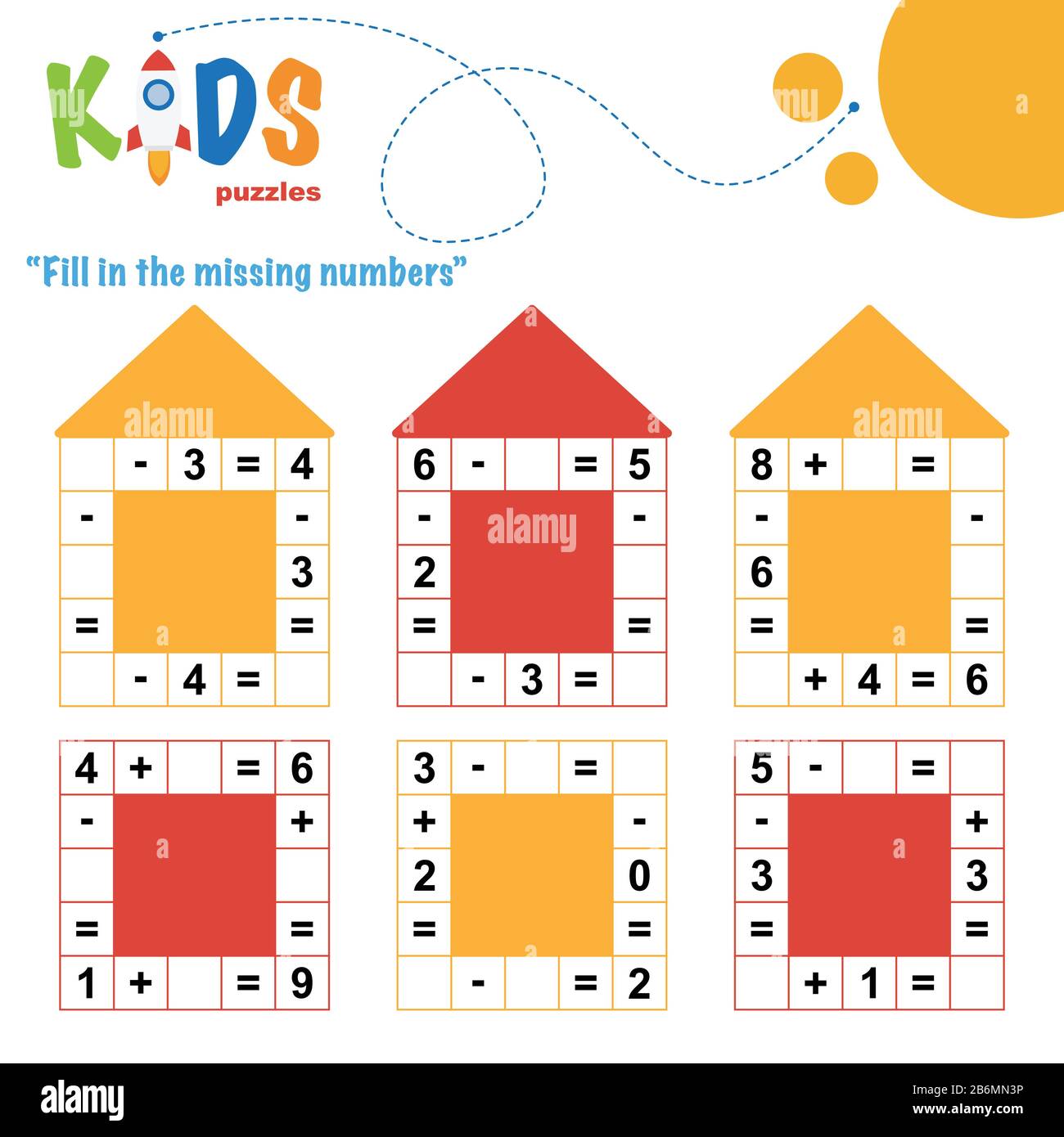 rompecabezas de numeros para niños de preescolar