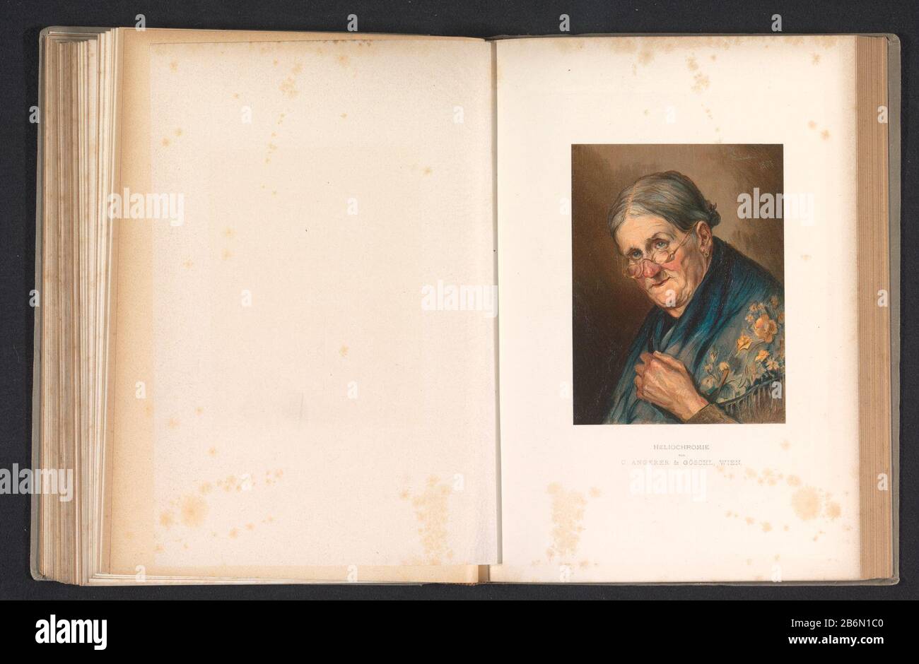 Fotooreproductie van een schilderij, voorstellende een portret van een oude  vrouw Fotooreproductie van een schilderij, voorstellende een portret van  een oude vrouw Tipo de objeto : fotomecanische Plaafdruk reproductie  bladzijde Objectnummer: RP-F-2001 ...
