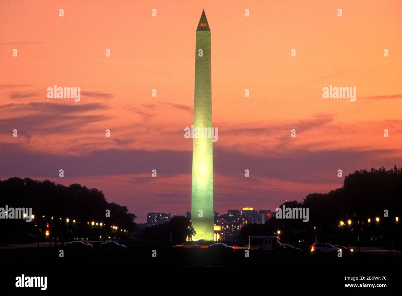 El Monumento a Washington Washington DC, EE.UU. Foto de stock