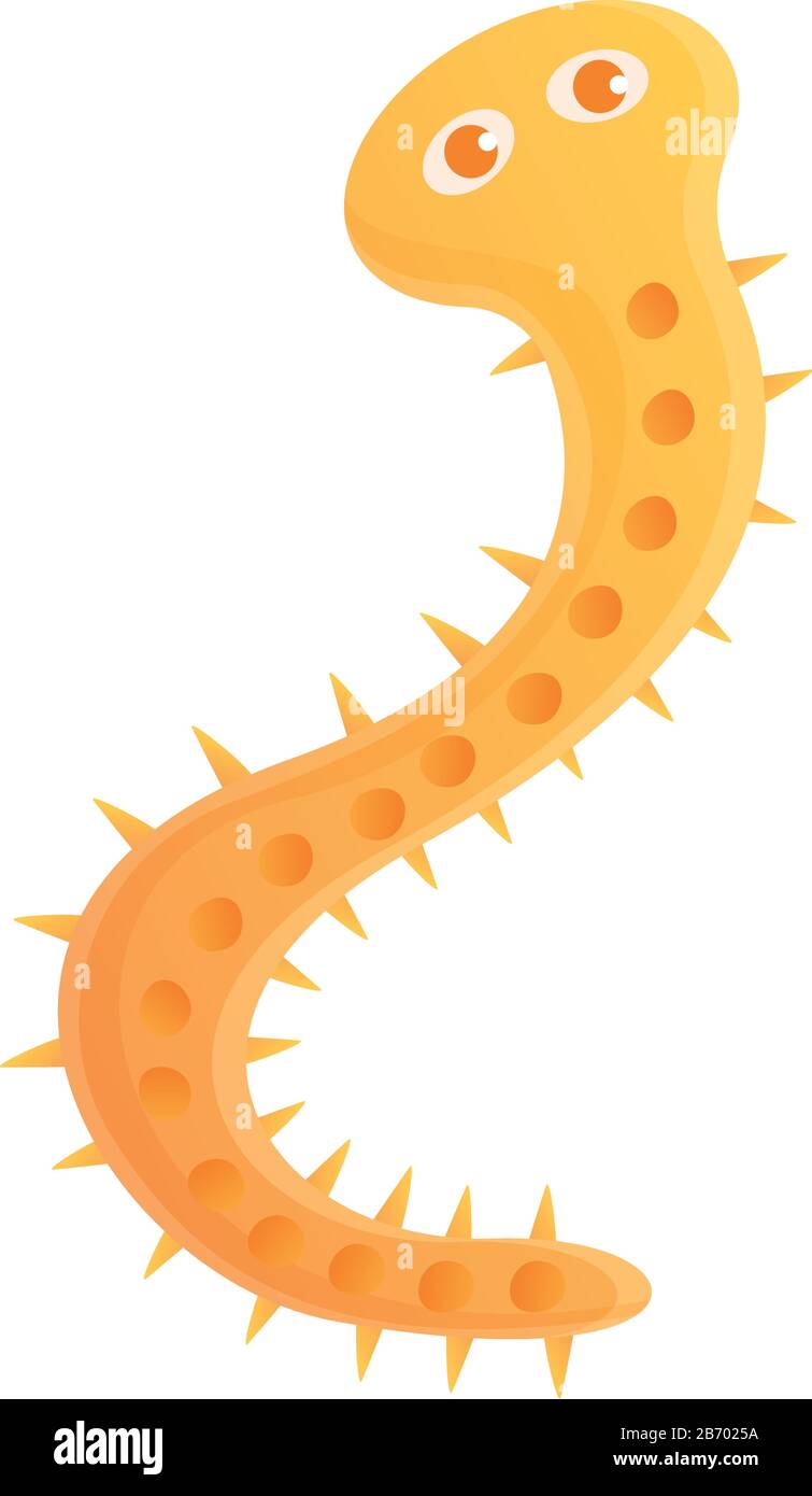 Icono de gusano parásito humano. Dibujos animados del parásito humano  gusano icono vector para el diseño web aislado sobre fondo blanco Imagen  Vector de stock - Alamy