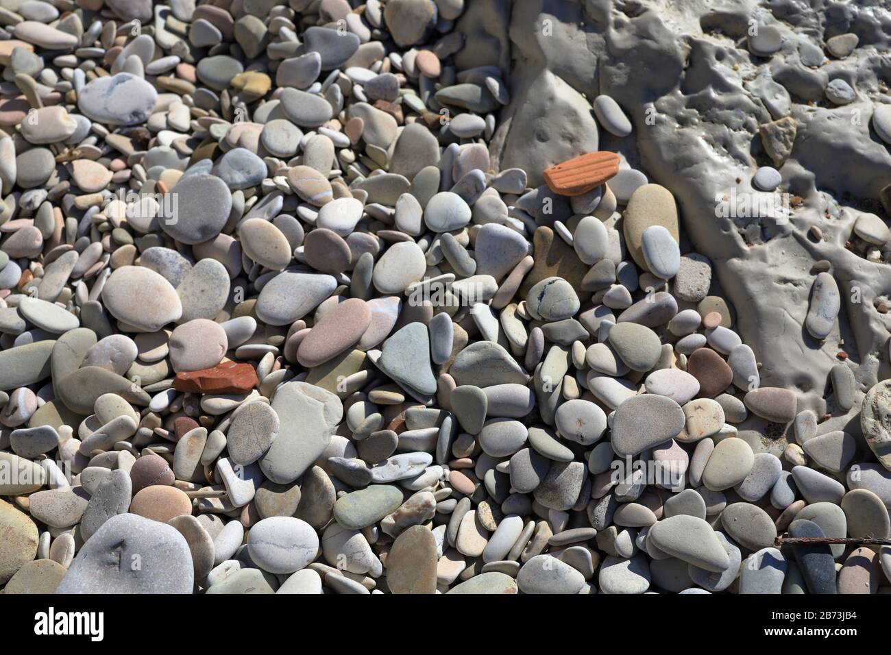 Playa de piedras Foto de stock