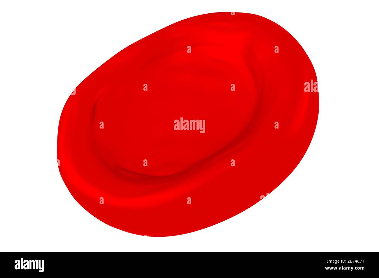 Glóbulos rojos 3D: Aislados sobre fondo blanco Foto de stock