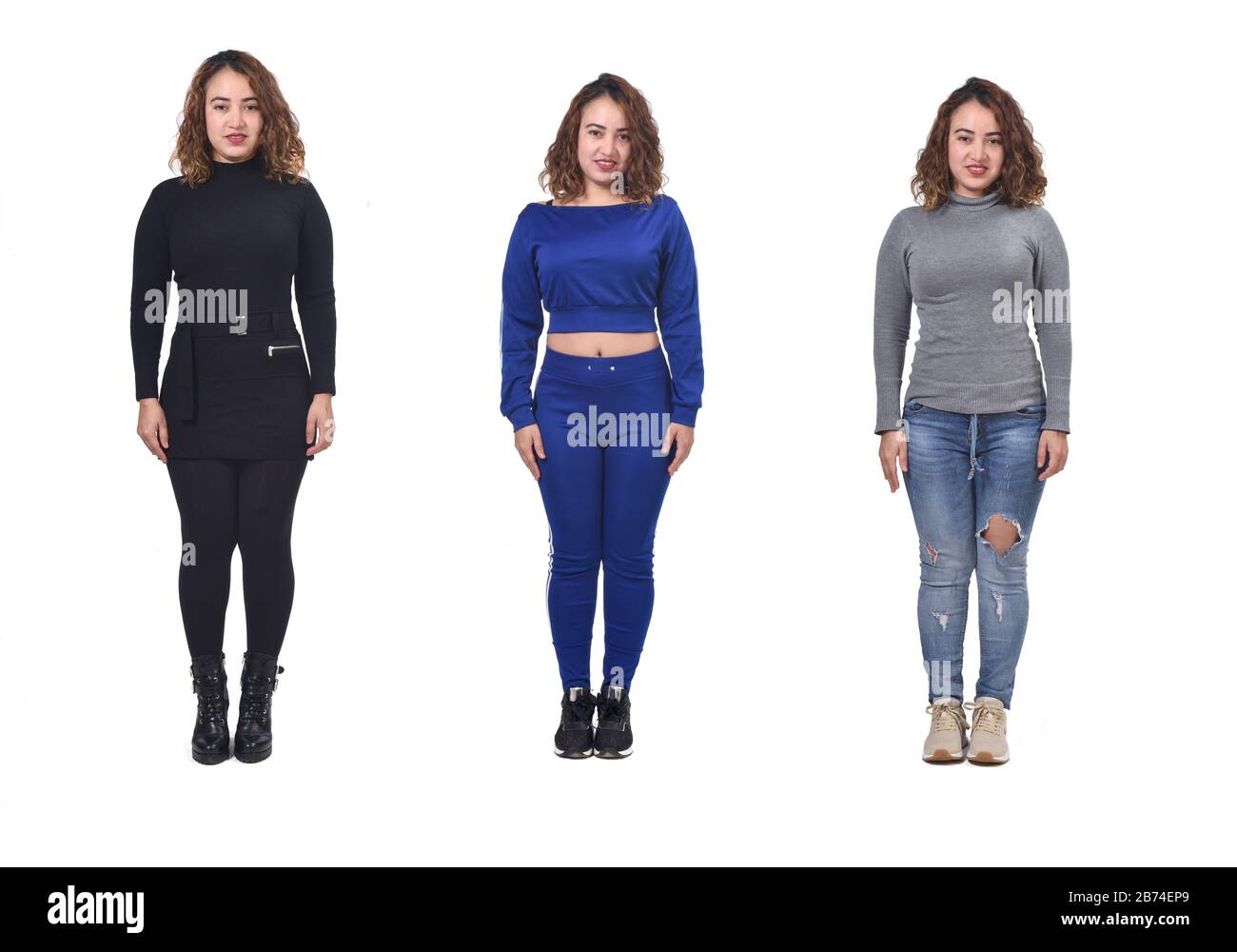 la misma con ropa elegante y ropa deportiva Fotografía de stock - Alamy