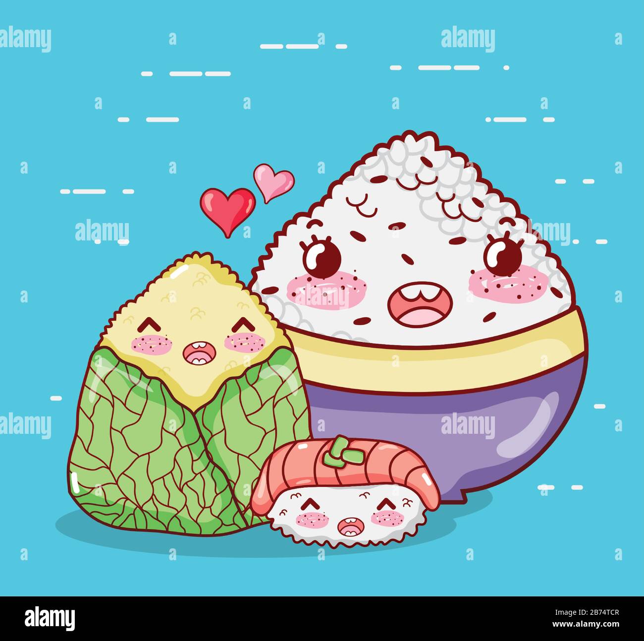 COMO DIBUJAR UN ONIGIRI KAWAII 🍙 Como dibujar comida kawaii 🍙 DIBUJOS  FACILES 