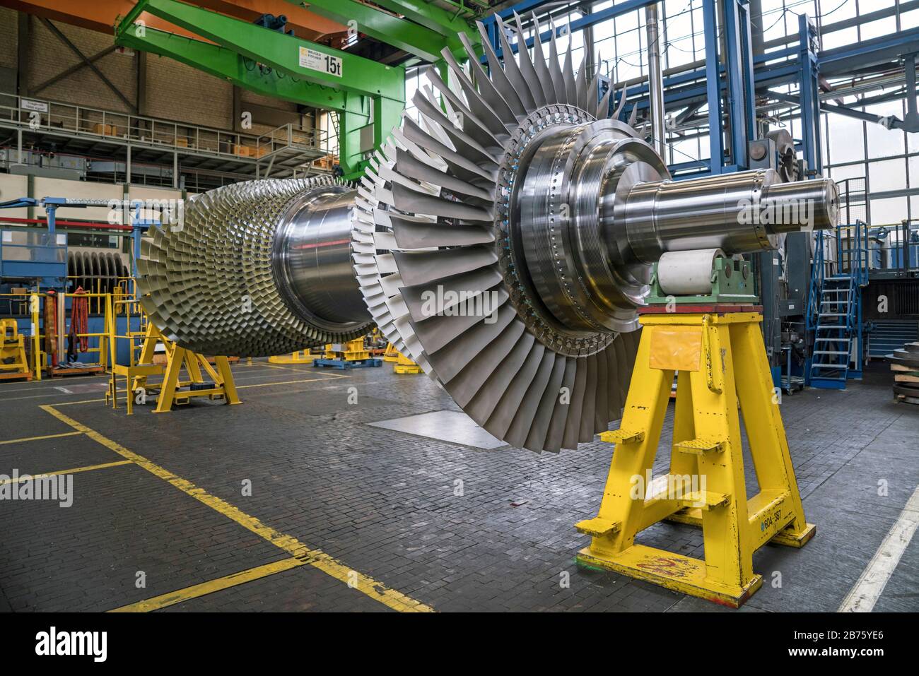 Alemania, Berlín, 02.03.2017. Planta de turbinas de gas Siemens en Berlín en 02.03.2017. [traducción automática] Foto de stock