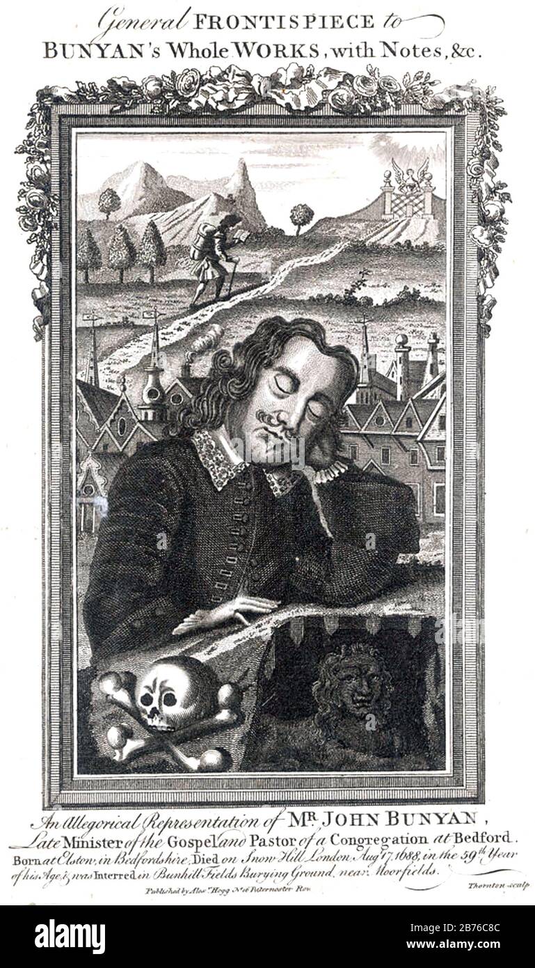 JOHN BUNYAN (1628-1688) escritor inglés y predicador puritano Foto de stock