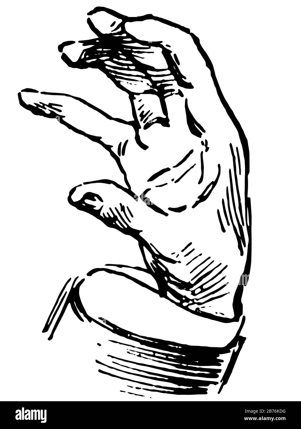 Junta de Comercio de lenguaje de señas para voy a vender, dibujo de línea  vintage o grabado ilustración Imagen Vector de stock - Alamy