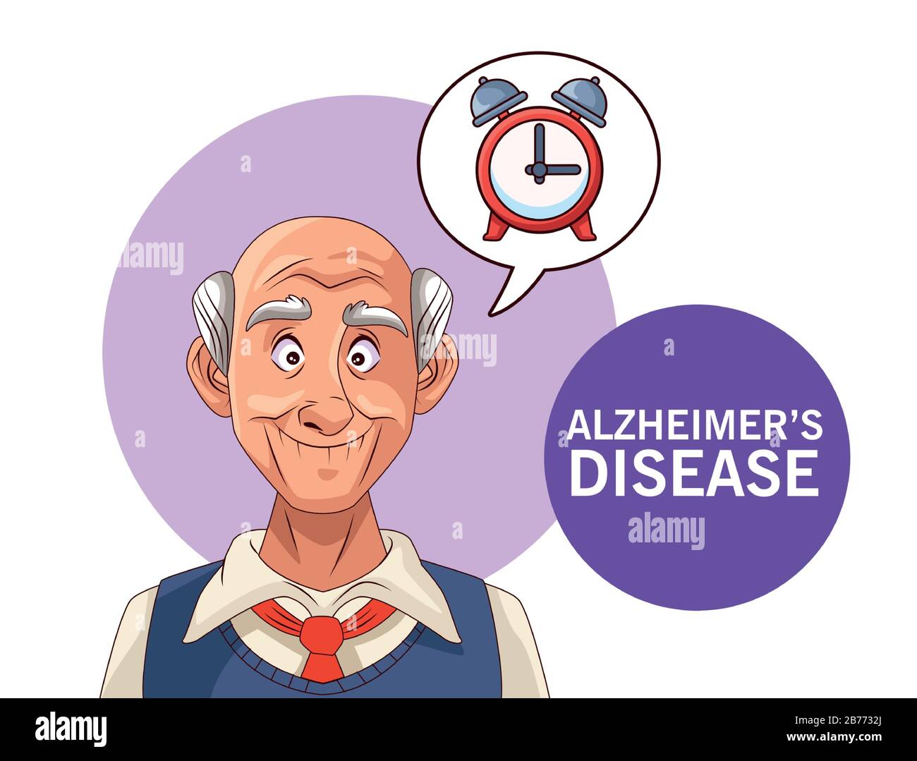 Reloj dibujado por un paciente con enfermedad de Alzheimer Fotografía de  stock - Alamy