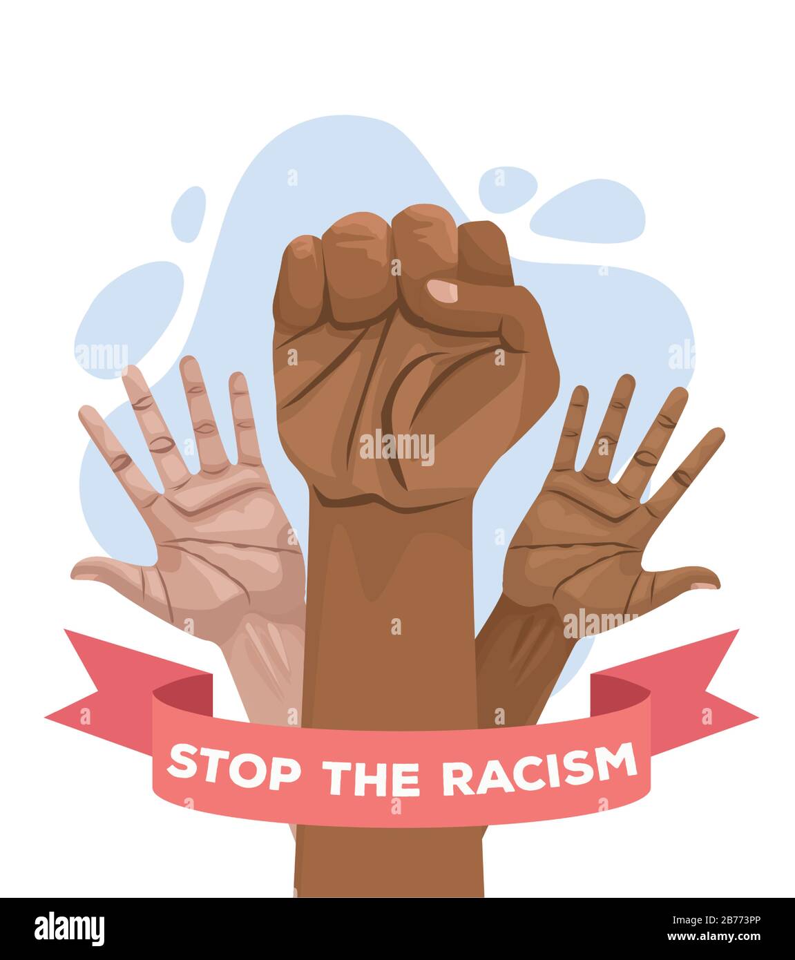 cartel del día internacional de la lucha contra el racismo con las manos interraciales Imagen cartel del día internacional de la lucha contra el racismo con las manos interraciales Imagen