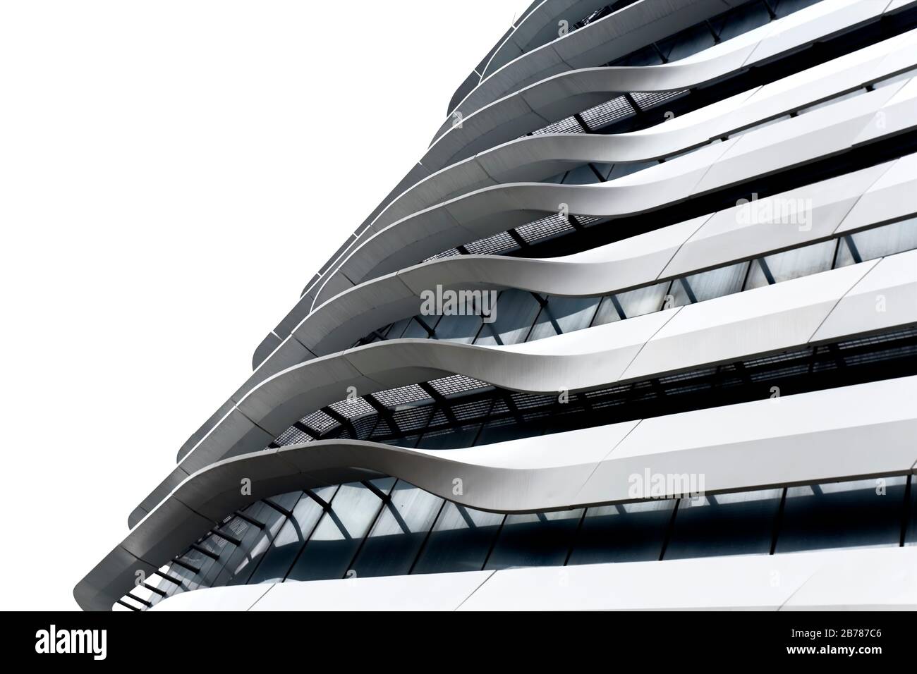Jockey Club Innovation Tower, Universidad Politécnica de Hong Kong, Hong Kong Foto de stock
