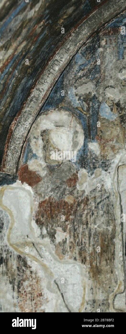 George IV de Georgia. Fresco del convento de Ananauri de Vardzia. Foto de stock