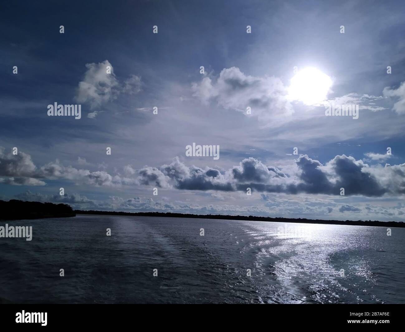 Una hermosa vista del río Barguna Payra Foto de stock