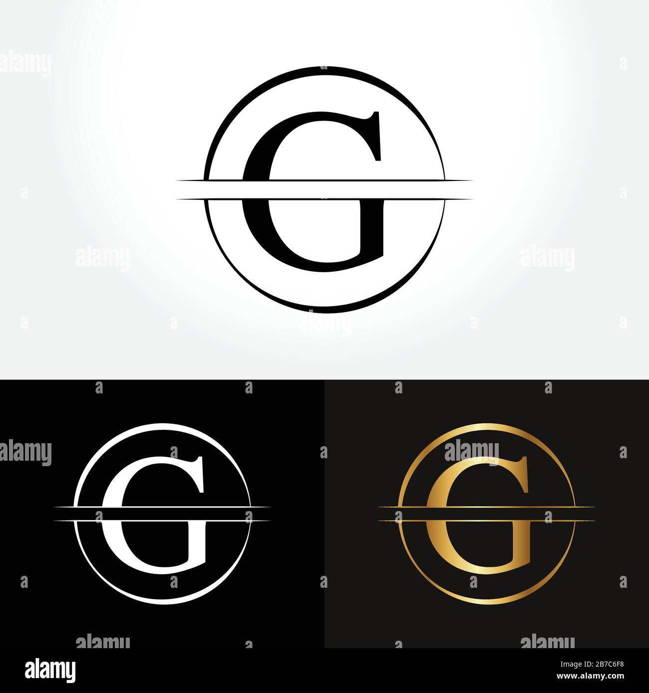 Plantilla De Vector Empresarial De Diseño De Logotipo De La Letra G Inicial Del Círculo Plantilla De Vector Empresarial De Diseño De Logotipo De La Letra G Inicial Del Círculo