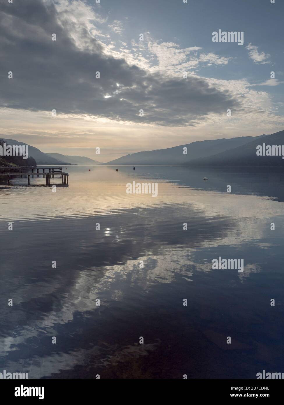 Loch Earn, Perthshire, Escocia Foto de stock