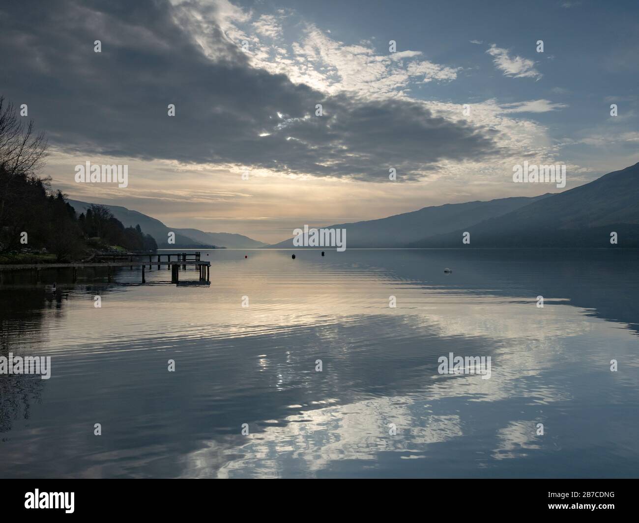 Loch Earn, Perthshire, Escocia Foto de stock