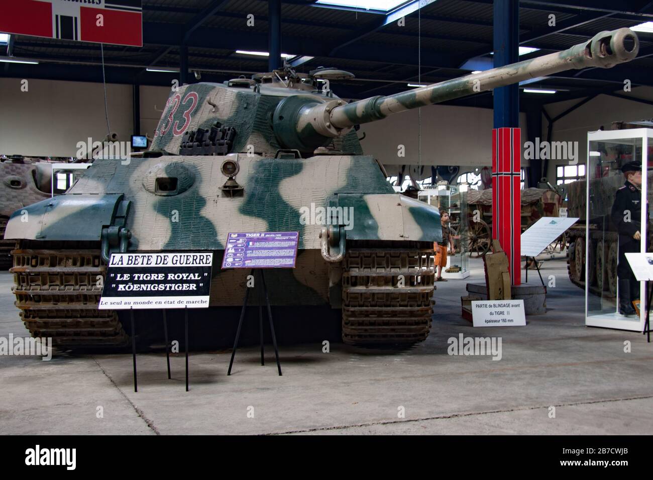Panzerkampfwagen Tiger Ausf. B, o el tigre B (Sd.Kfz. 182). También conocido como King Tiger, Königstiger o Royal Tiger Foto de stock
