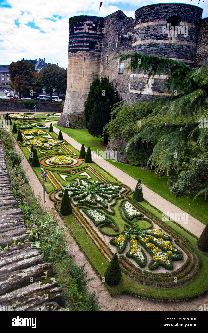 Castillo de Angers Foto de stock