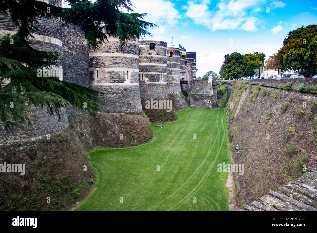 Castillo de Angers Foto de stock