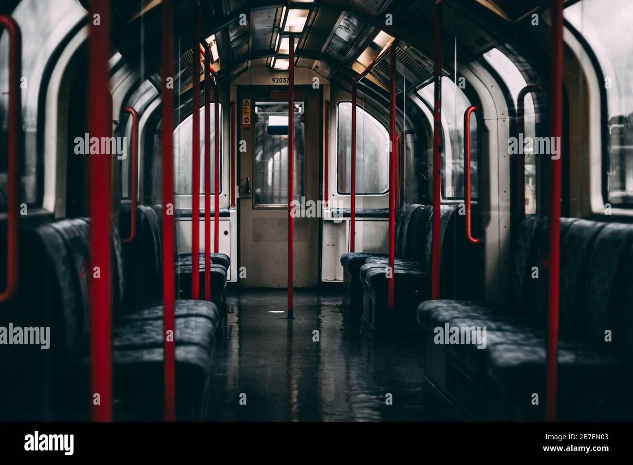 Ciudad fantasma, metro de Londres, metro Foto de stock