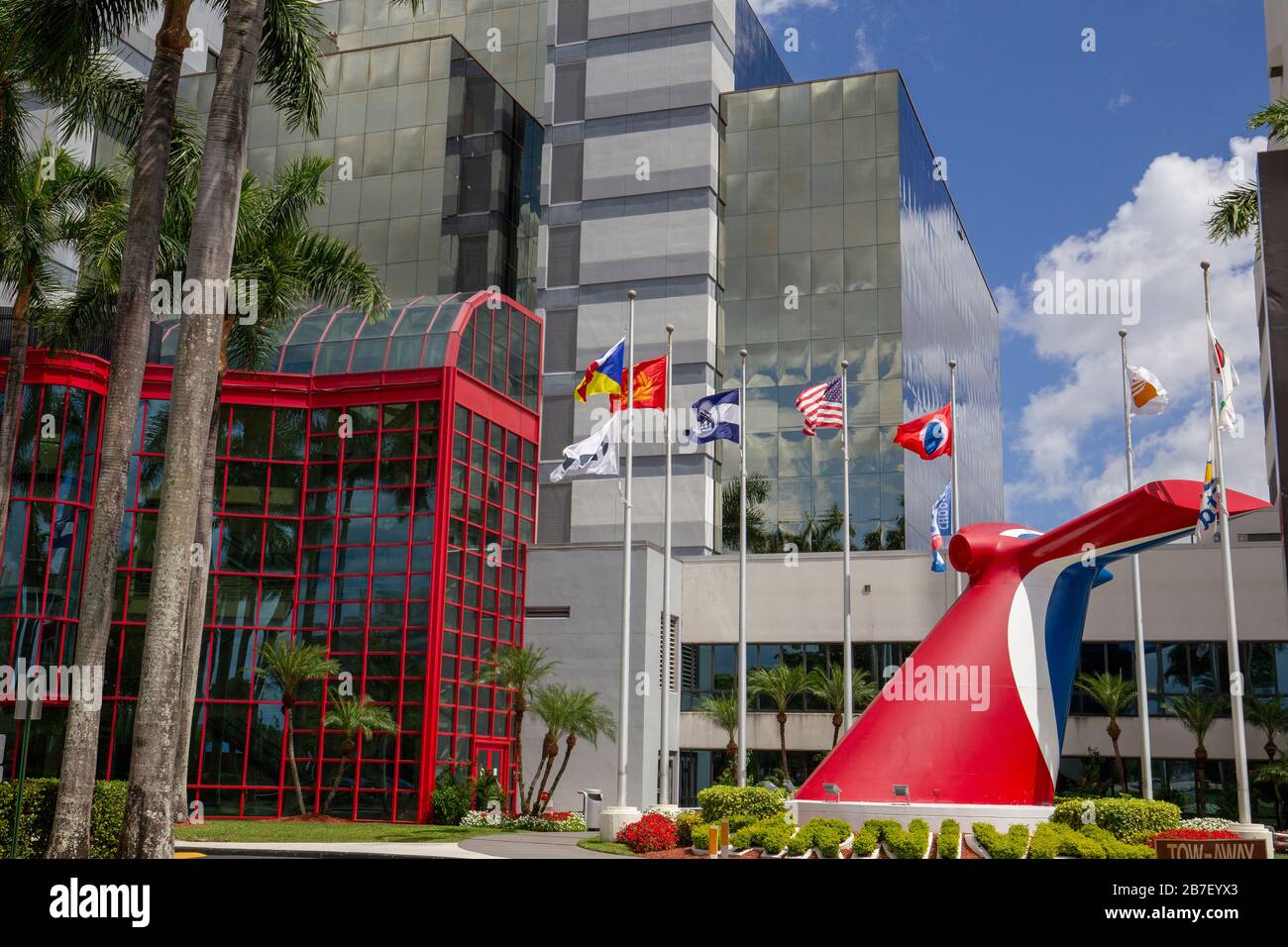 Carnival Cruise Lines sede central en Miami Florida. Carnival