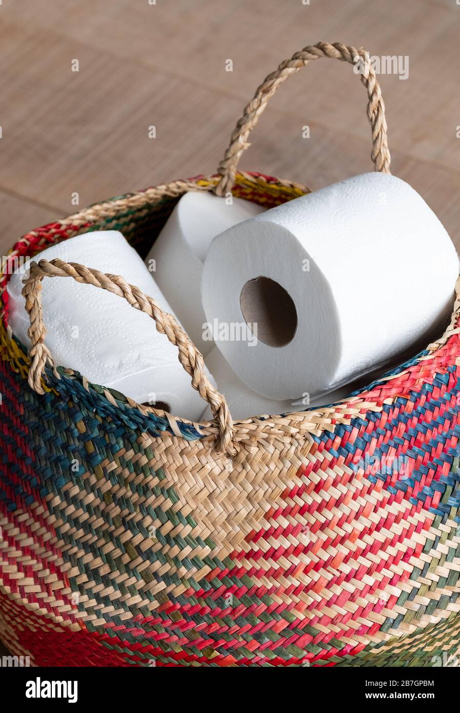 Almacenamiento de rollos de papel higiénico