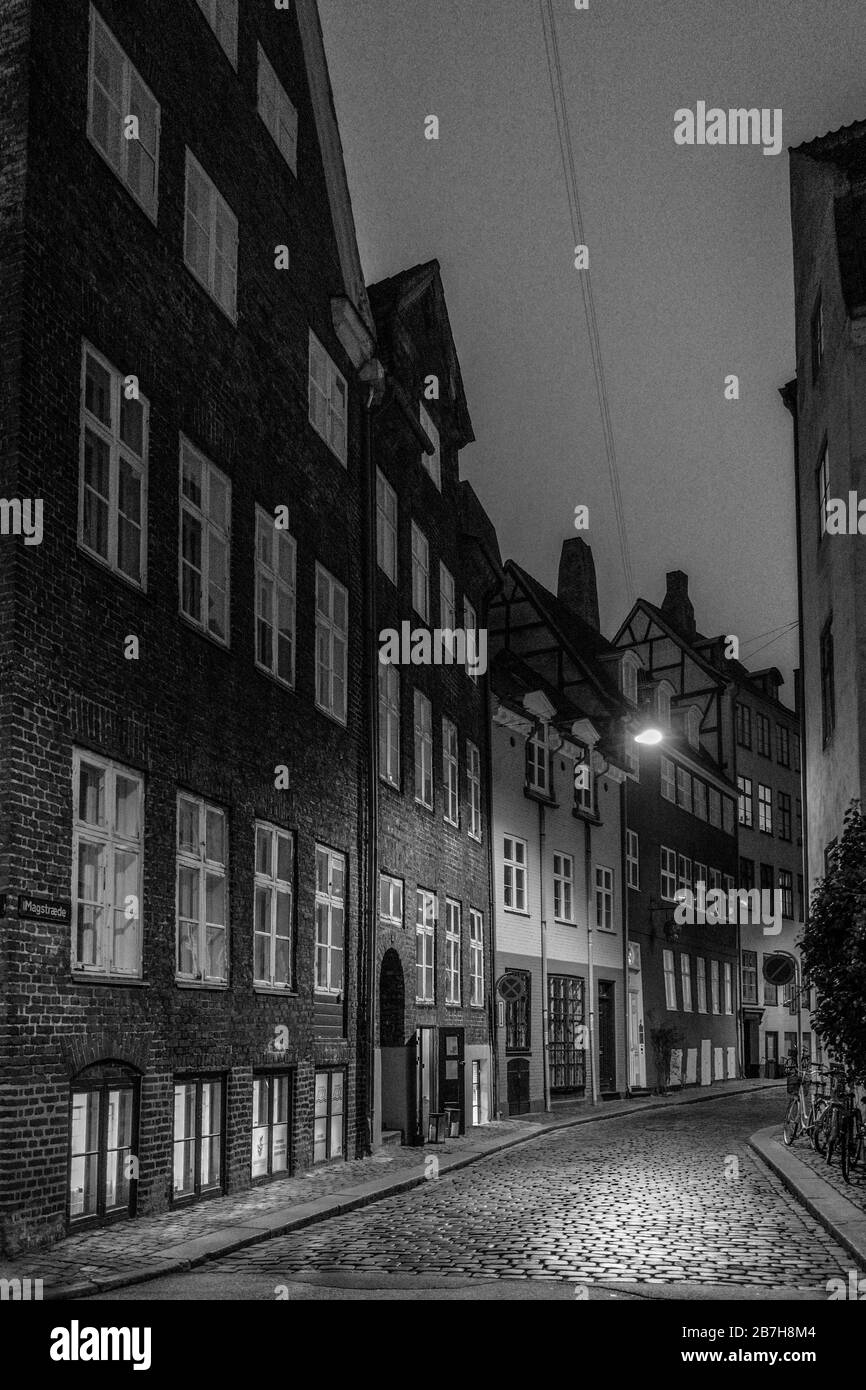 Ciudad vieja de Copenhague Foto de stock