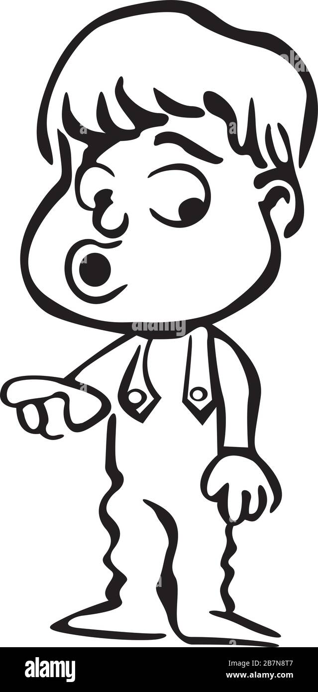 niño sorprendido Ilustración del Vector